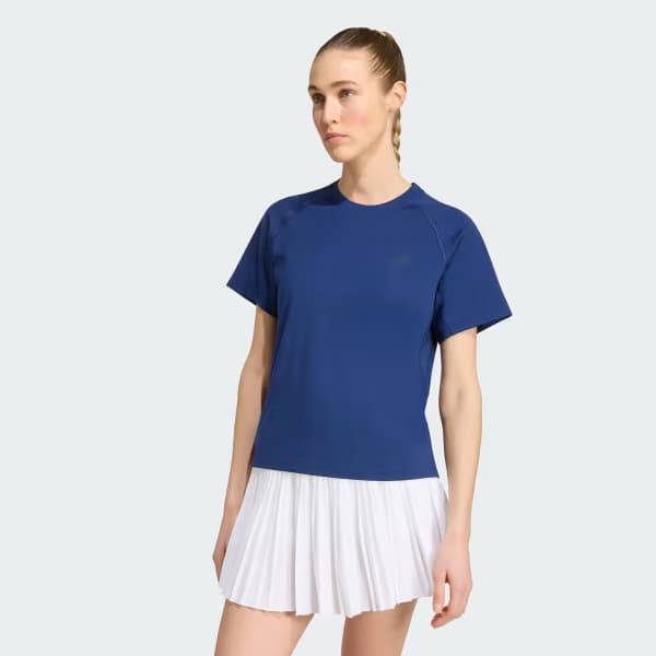 adidas Club Climacool T-Shirt Asia Sizing 'Dark Blue' (Women's)
