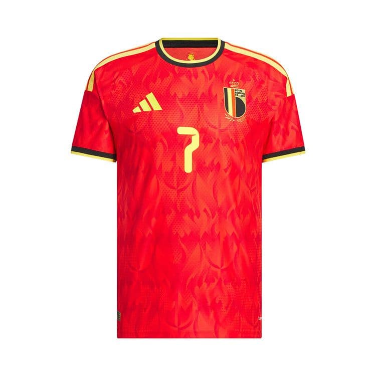 adidas Belgium 2026 Home Authentic Jersey Red Bold Gold Soccr-Bg2
