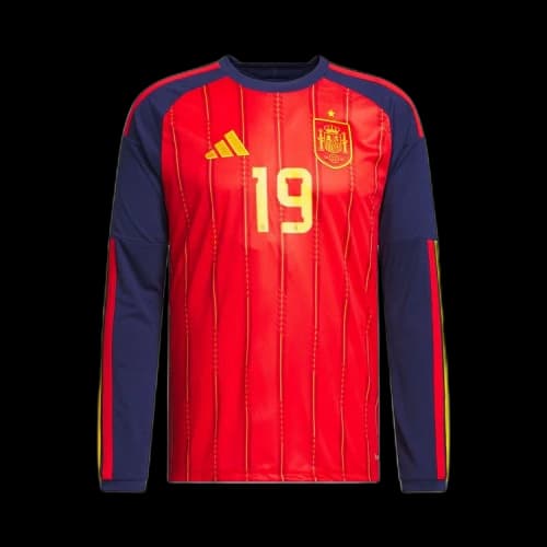 adidas Spain 2026 Home Long Sleeve Jersey Vivid Red