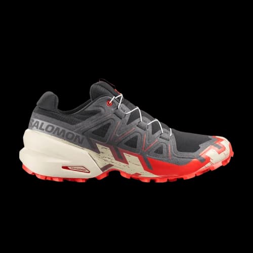 Salomon Speedcross 6 Black Fiery Red Almond Milk