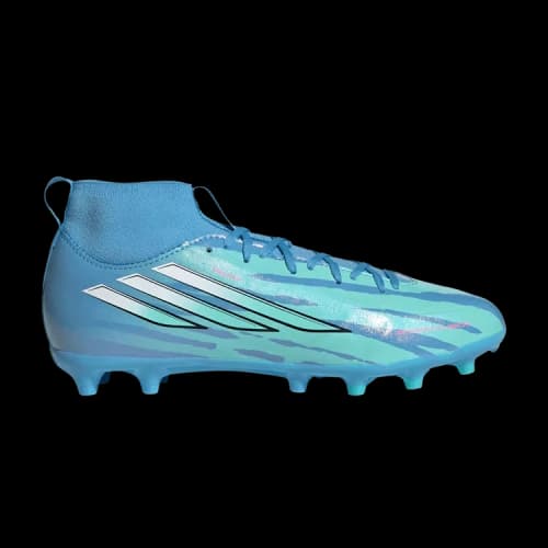 Trinity Rodman x adidas F50 Sparkfusion League Mid FG Big Kids 'Semi Blue Burst Lucid Pink'