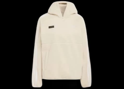adidas Women's Originals x Jennie Fleece Hoodie Jacket Beige