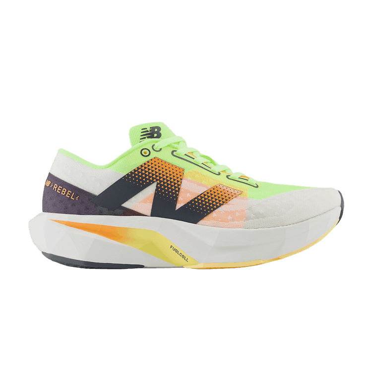 New Balance FuelCell Rebel v4 Bleached Lime Glo Hot Mango