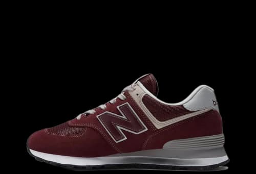 New Balance 574 Burgundy White