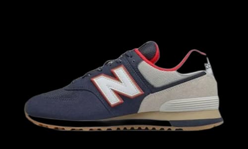 New Balance 574 Navy Energy Red