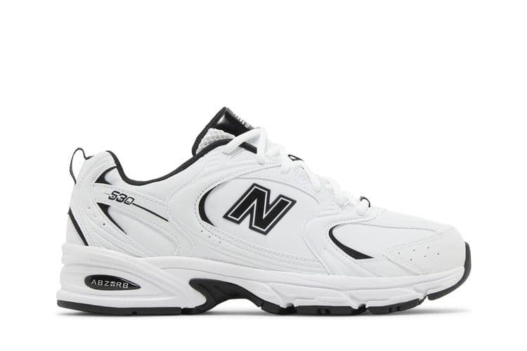 New Balance 530 White Black Leather