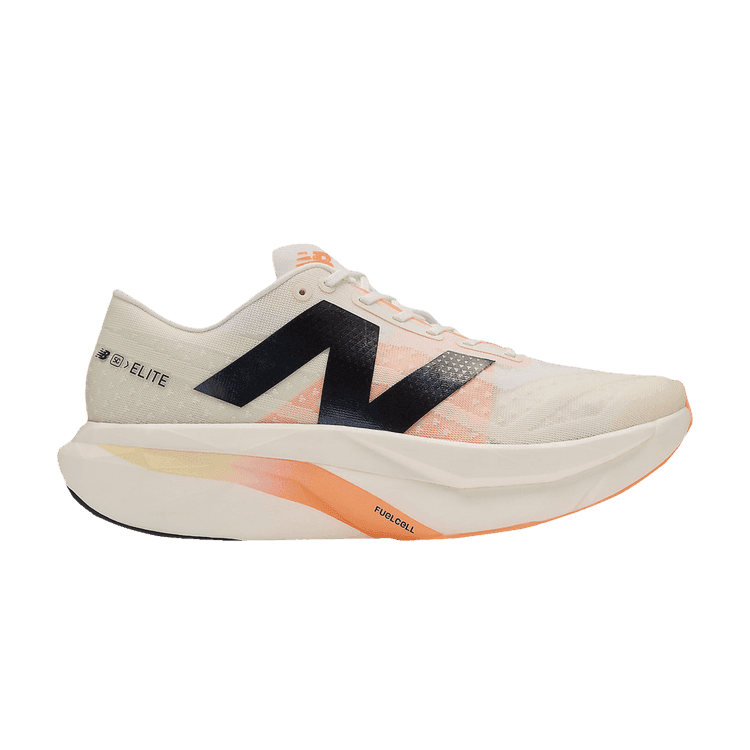 New Balance FuelCell SuperComp Elite v4 White Angora Hot Mango