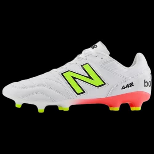 New Balance 442 Pro FG v2 White Energy Red Hi-Lite