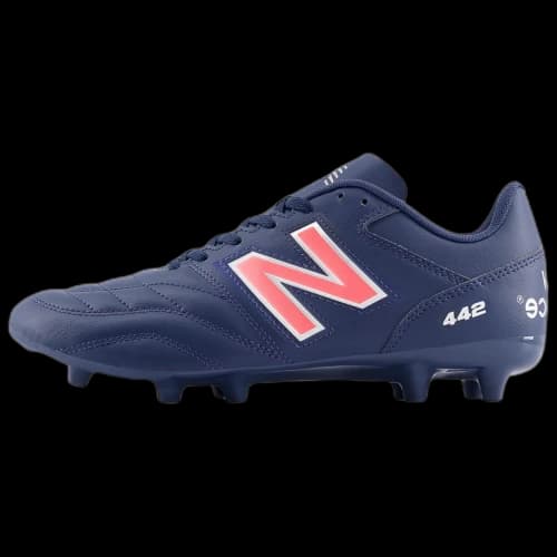 New Balance 442 Academy FG v2 Navy Silver Energy Red