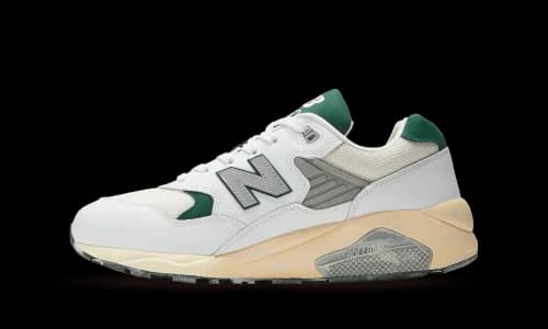 New Balance 580 White Nightwatch Green