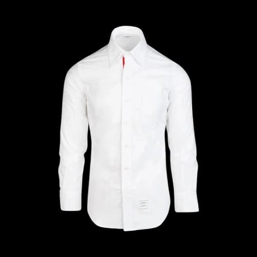 Thom Browne Classic Oxford Shirt With Grosgrain Placket 'White'