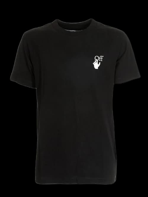 OFF-WHITE Slim Fit Cut Here Arrows T-shirt Black