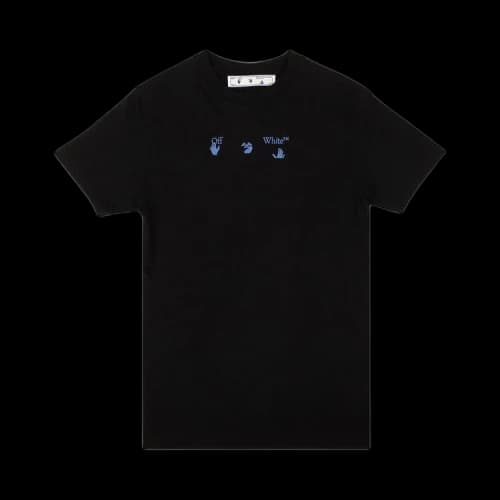 OFF-WHITE Paint Print T-shirt Black/Blue