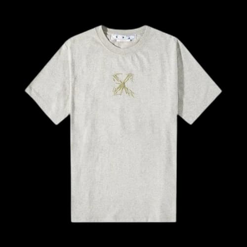 OFF-WHITE Splash Arrow Slim S/S Tee Grey