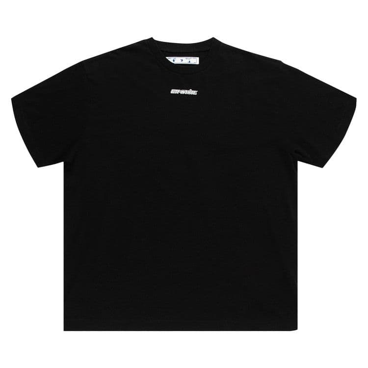OFF-WHITE Marker Blue Arrows Oversized Tee Black
