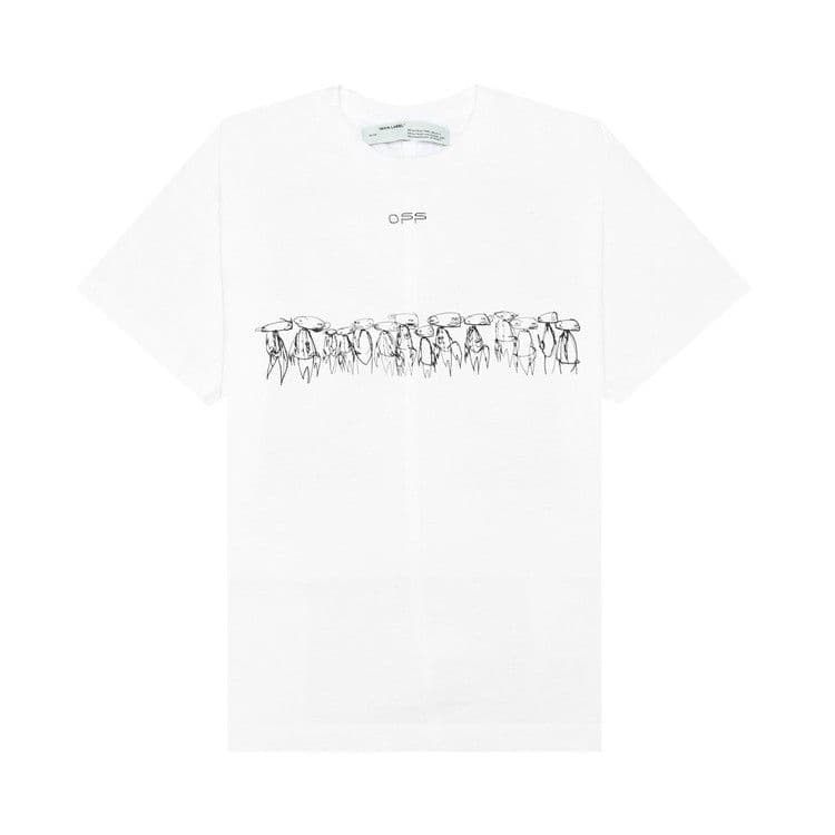 OFF-WHITE x Futura Oversized Fit Atoms T-Shirt White/Multicolor