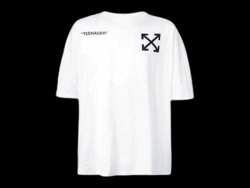 OFF-WHITE Oversized Flamed Bart T-Shirt White/Multicolor