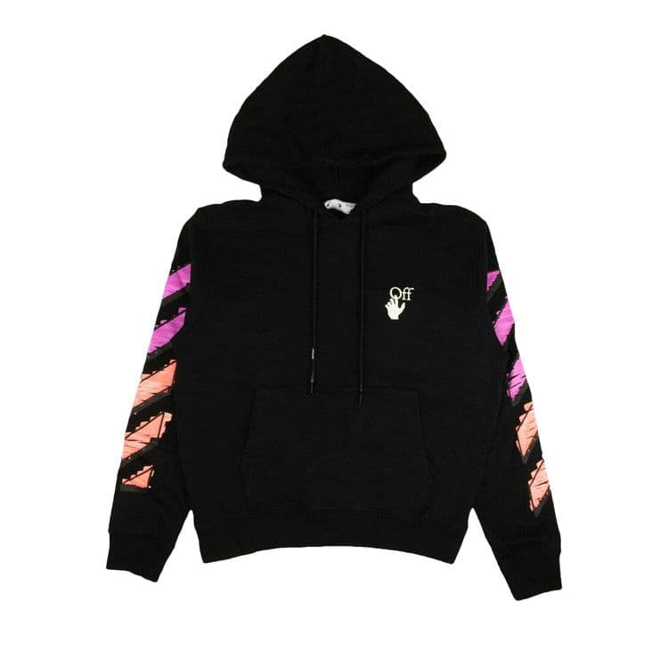OFF-WHITE Marker Hoodie Black/Fuchsia