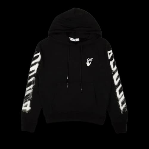 OFF-WHITE Spray Marker Hoodie Black/White