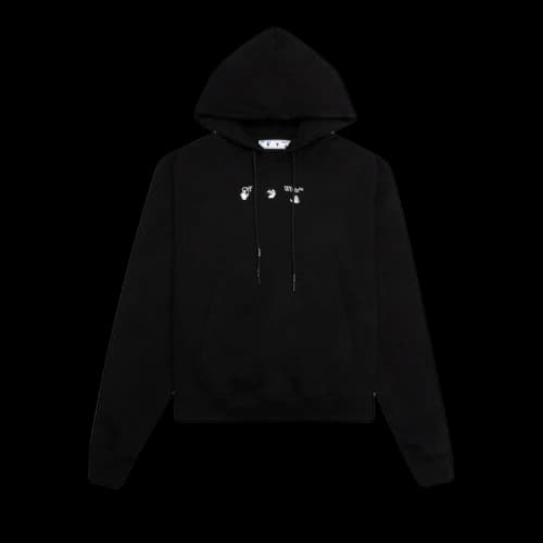 OFF-WHITE Marker Hoodie Black/Blue