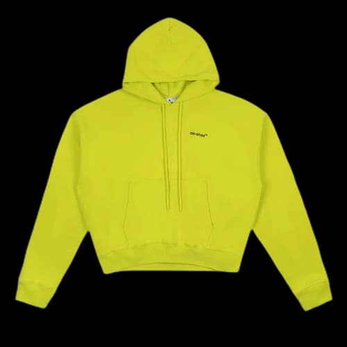 OFF-WHITE Caravaggio Arrow Over Lime Hoodie Green