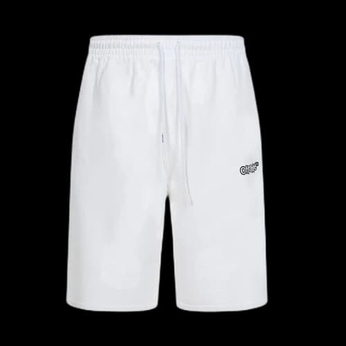 OFF-WHITE Arrow Motif Off-White TM Logo Print Track Shorts White/Black