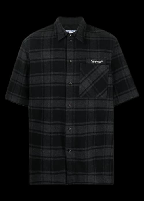 OFF-WHITE Arrows Check Shirt Dark Grey/Grey/White