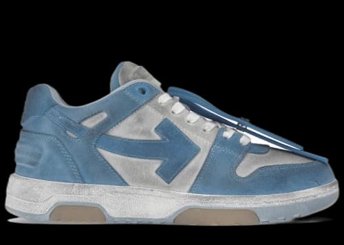 OFF-WHITE OOO Low Out Of Office Suede White Light Blue