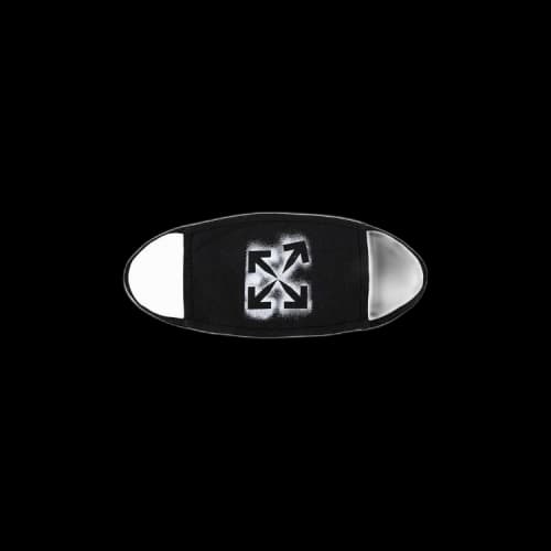 OFF-WHITE Stencil Face Mask Black/White