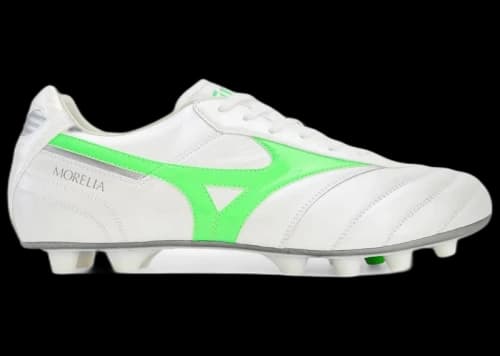 Mizuno Morelia II Elite MD White Neon Green Galaxy Silver