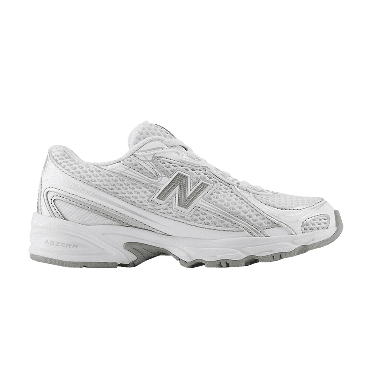 New Balance 740 Bungee Lace White Silver Metallic (PS)
