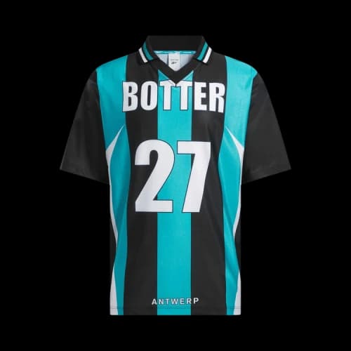 Reebok x Botter Stripe Reverse Soccer Tee 'Stripe Navy Aqua Blue'