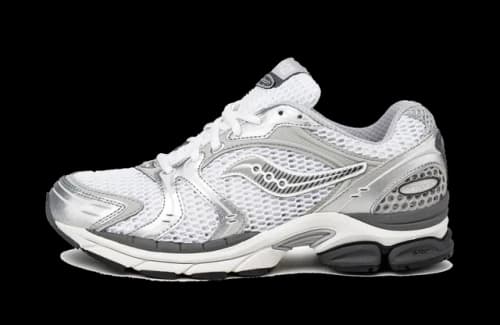 Saucony ProGrid Triumph 4 White Silver Grey