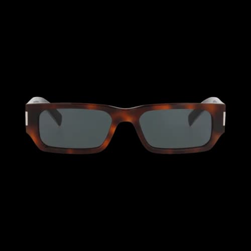 Saint Laurent Square-Frame Recycled Acetate Sunglasses Havana Crystal Black (SL660-30015238-002)