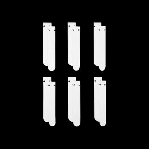 Nike Everyday Cushioned Crew Socks (6 Pairs) 'White/Black'