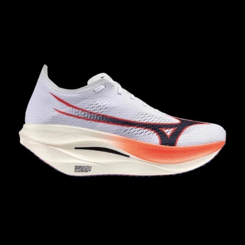 Mizuno Wave Rebellion Pro 3 White Baritone Blue Fiery Cora
