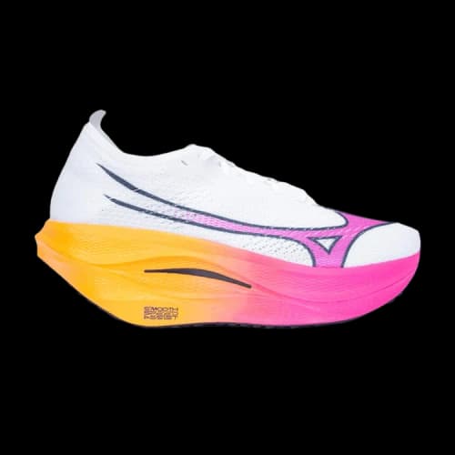 Mizuno Wave Rebellion Pro 3 White Pink Tetra Tang Orange
