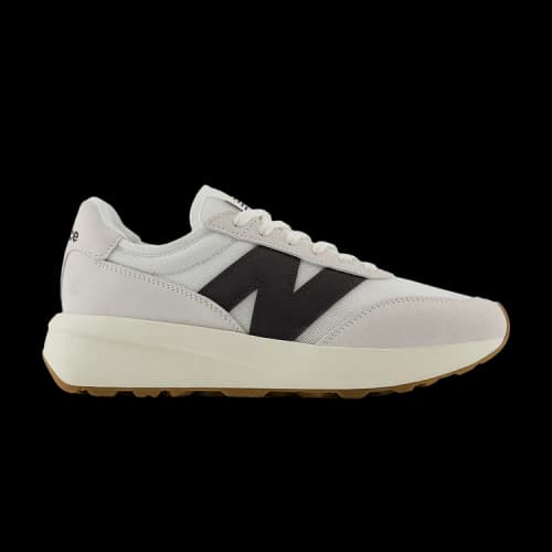 New Balance 370 Sea Salt Black Cement Gum