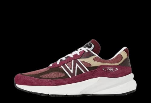 New Balance 990v6 MiUSA Teddy Santis Burgundy Tan