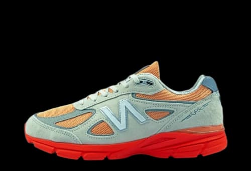 New Balance 990v4 MiUSA Moonbeam Tangerine Heat