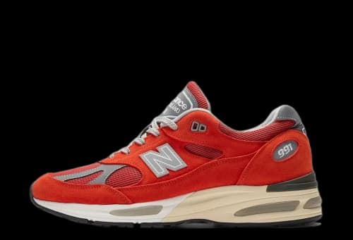 New Balance 991v2 MiUK Grenadine Fire Whirl