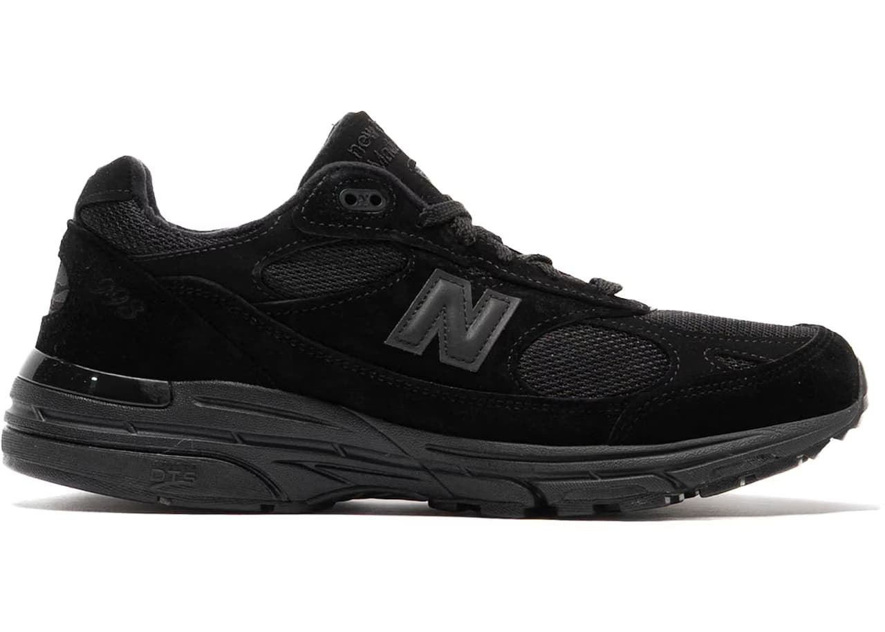 New Balance 993 MiUSA Triple Black Suede