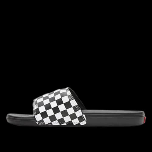 Vans La Costa Slide Checkerboard Black White