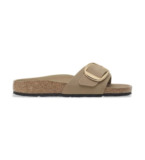 Birkenstock Sandalias De Piel Madrid Big Buckle Marrón Claro