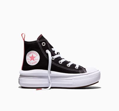 Converse Chuck Taylor All Star Move Platform Negro/Sal rosa/Blanco
