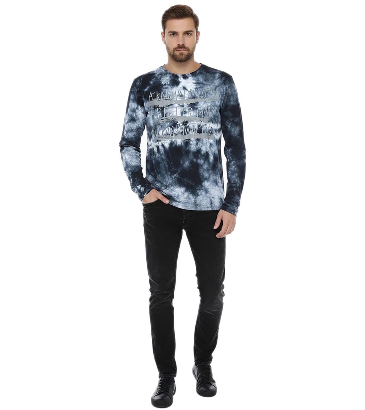 Rockupy Suéter para hombre, de algodón, tejido fino, para uso diario, gris,
