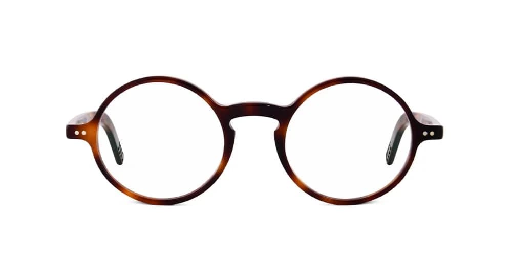Lunor Gafas De Vista Unisex Habano Redondas