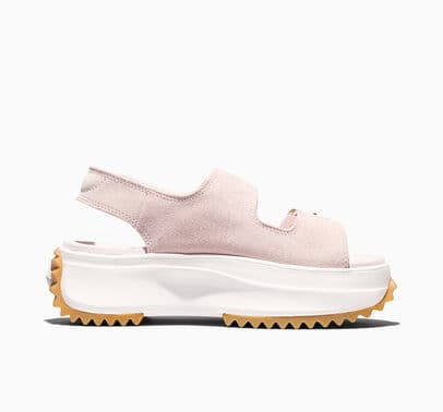 Converse Run Star Sandal Platform Suede Blush Hash/Egret/Gum