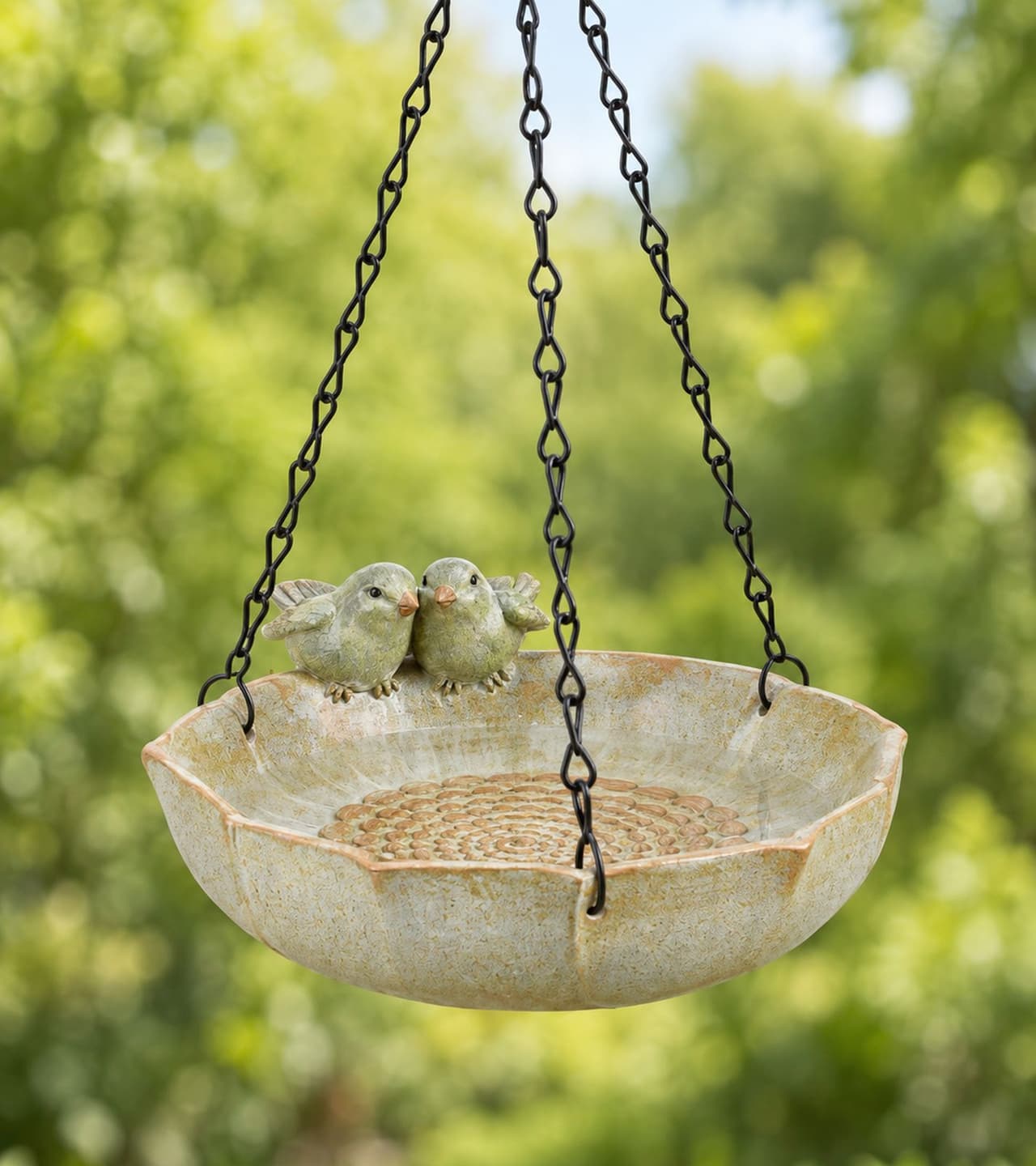 gwd Trend & Ambiente Bebedero Colgante para Pájaros DekoVerde de Poliresina aprox. 17 x 16 x 7 cm **Producto de segunda selección – probado & totalmente funcional** en Verde