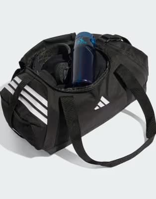 adidas Performance bolsa de deporte pequeña en negro y blanco